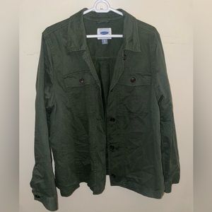 Green Army Jacket XL Old Navy